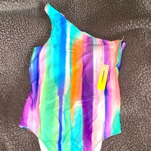 Summersalt Sidestroke one piece swimsuit in watercolor